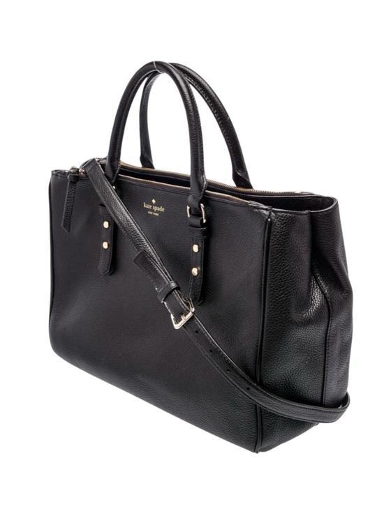kate spade Handbags - Kate Spade Mulberry Street Leighann in Black Leather / Gold Hardware